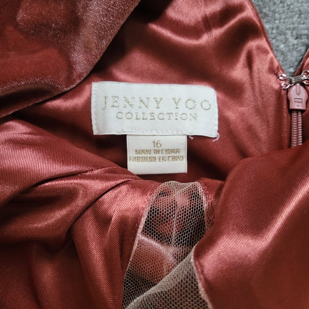 Anthropologie Jenny Yoo Logan Gown English Rose Size 16 - Picture 5 of 8